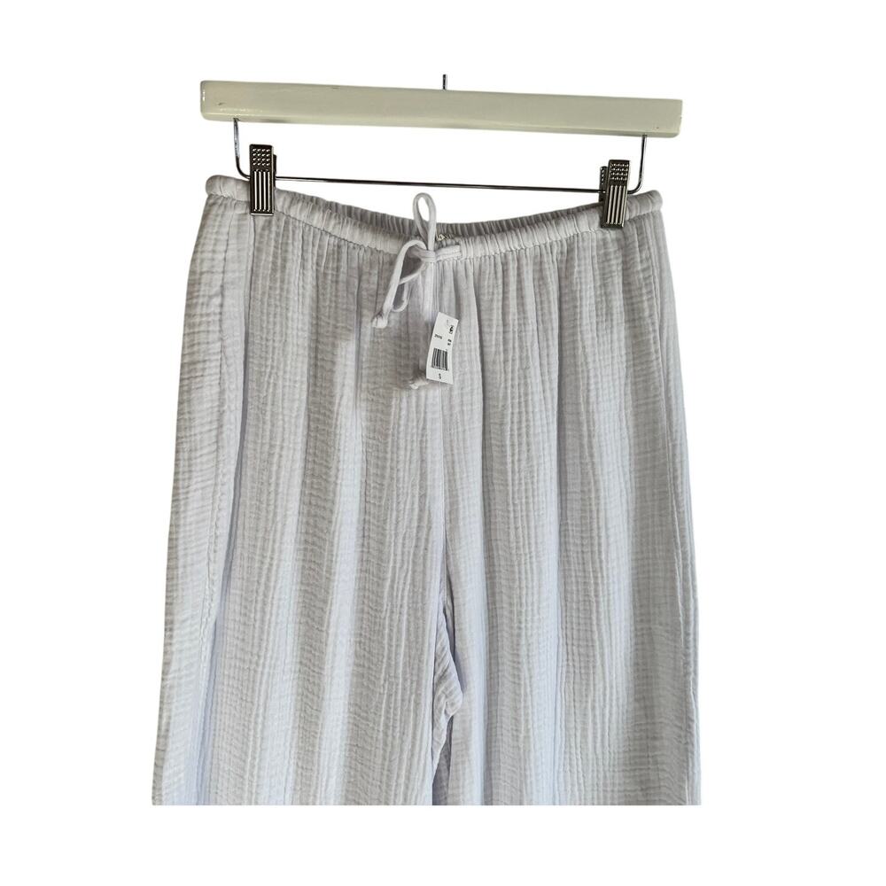 Z SUPPLY BARBADOS LINED COTTON GAUZE WHITE WIDE LEG PANTS WOMENS SIZE SMALL NWT - Picture 7 of 11